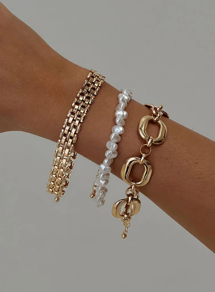 Axton Bracelet Pack Gold | Princess Polly US