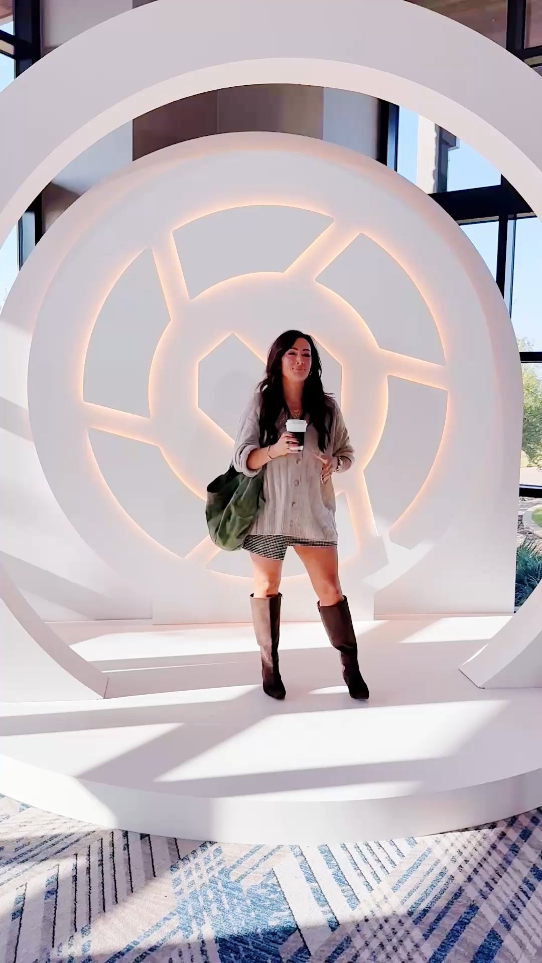 XL cardigan for an oversized fit 
Medium skirt
Boots true to size 

#LTKFindsUnder50 #LTKStyleTip #LTKCon