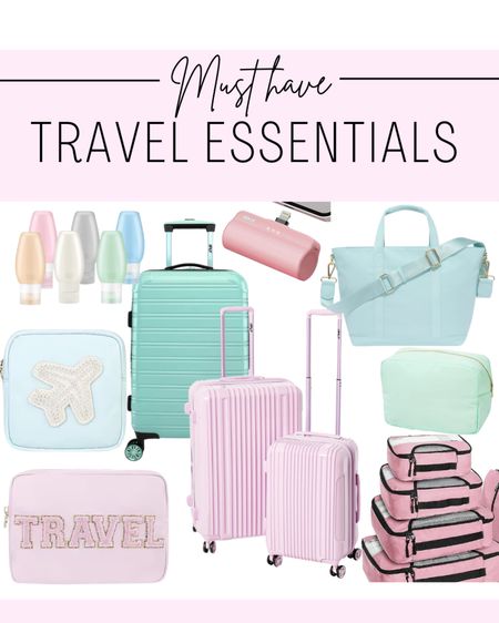 My must have travel essentials... from the 20" carry on that I swear by to the duoes of my favorite bags! I use these on every trip and I can pack for 5 days in those suitcases  

#LTKtravel