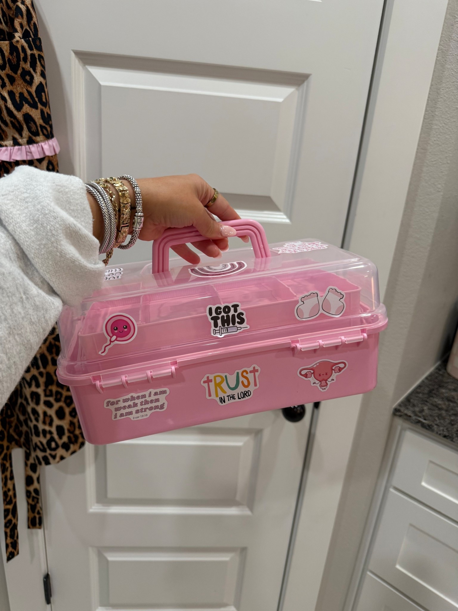 Trying my best to make a not so fun process a little more colorful and fun! 💘🌈💫🩵🧫

 #ivf #infertilityjourney #ttc #endometriosis #lifestyle #ttccommunity #ivfgotthis #organization #infertilityawareness #amazonfinds #amazon #stickers #tacklebox #pink 