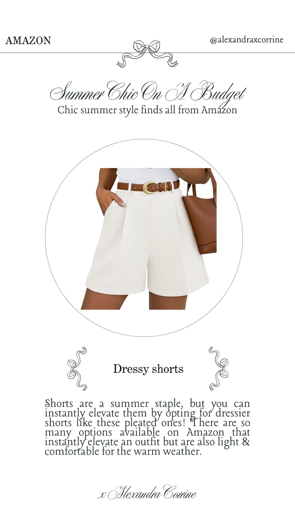 Summer chic on a budget 🥂 Chic summer style finds all from Amazon 🍾

Bougie on a budget, Amazon fashion, Amazon accessories, summer fashion, summer style, chic elegant style, old money aesthetic, summer fashion finds Amazon, shorts, dressy shorts, Bermuda, white bottoms

#LTKSeasonal