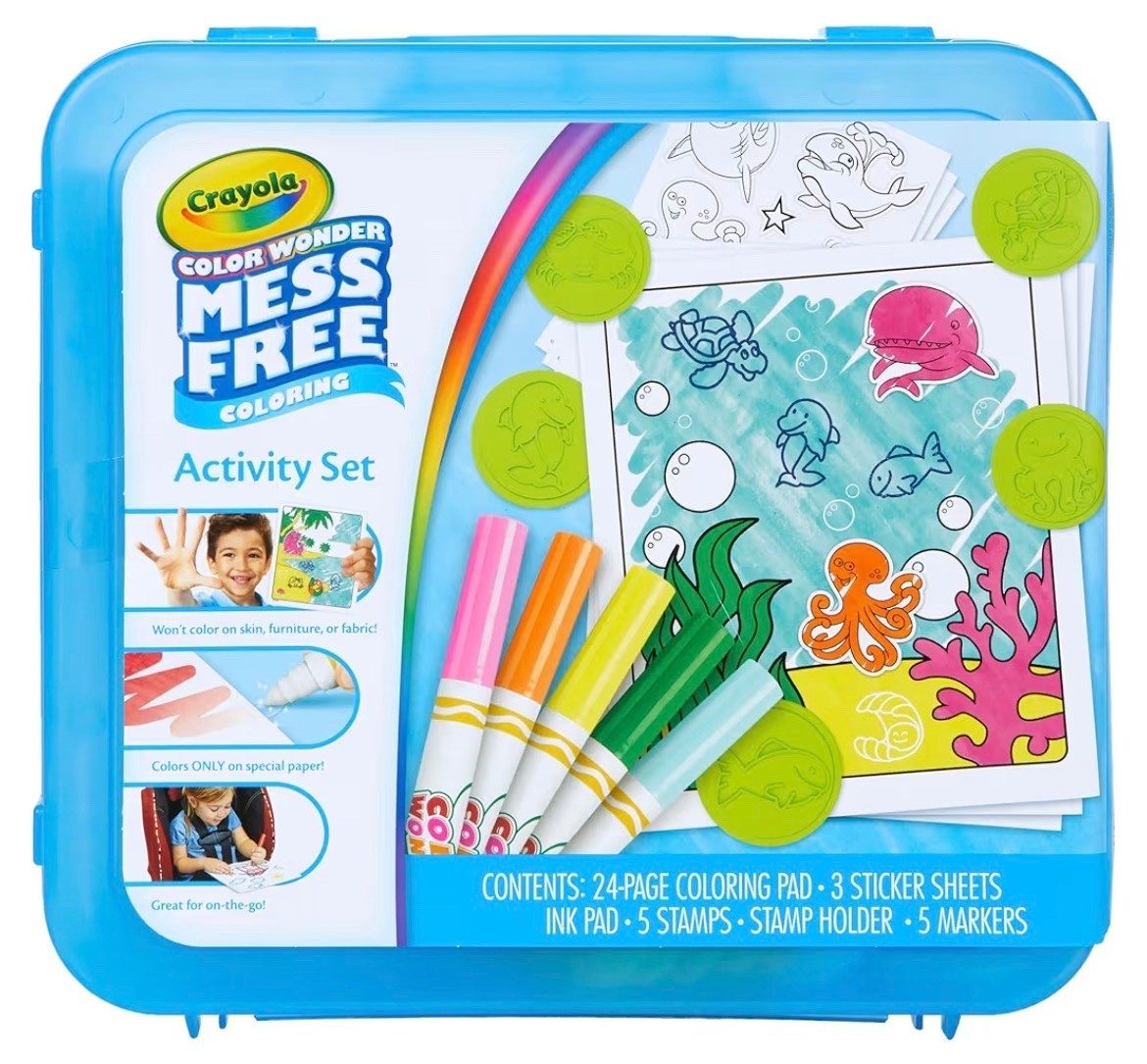 Excellent deal today at Amazon on this Crayola Color Wonder Mess Free Travel Set! These are simply the best markers, as they’re invisible and can’t leave any mess 😁 This set includes a hard travel case that can be used as the coloring surface when traveling, and the markers and coloring sheets that all come with it fit right inside the case! Excellent to have on hand for kids this Summer.

#LTKSaleAlert #LTKTravel #LTKKids