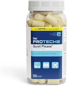 Flents Foam Ear Plugs, 50 Pair for Sleeping, Snoring, Loud Noise, Traveling, Concerts, Constructi... | Amazon (US)