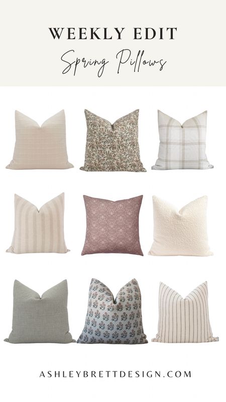 Spring pillow combinations 

#LTKSeasonal #LTKhome #LTKSpringSale