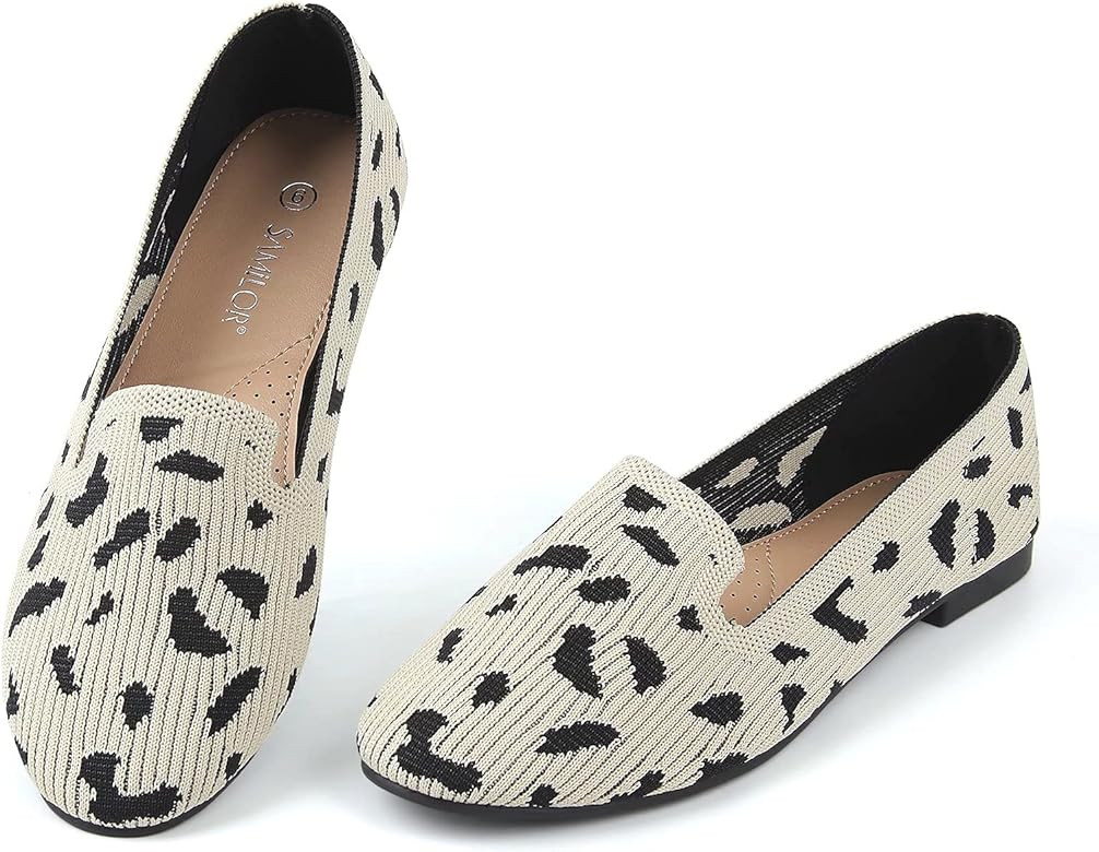 Samilor Loafers for Women Breathable Mesh Flats Shoes Women Slip On Round Toe Loafers for Women C... | Amazon (US)