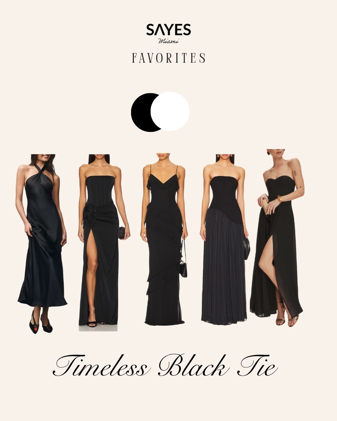 Elegant, refined, and forever timeless 🖤 These black tie bridesmaid dresses are made for sophisticated "I do" moments. Perfect silhouettes, luxe fabrics, and a look they'll actually want to wear again. Tap to shop your bridal party's forever look. #BlackTieWedding #TimelessBridesmaids #LTKBridal #ElegantWeddingStyle