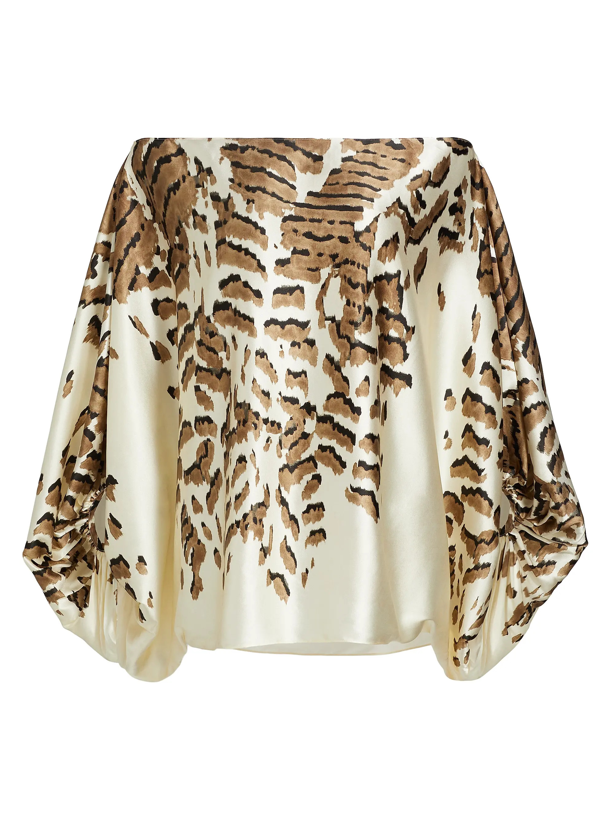 Silvia Tcherassi Bellagio Animal Print Blouse | Saks Fifth Avenue | Saks Fifth Avenue