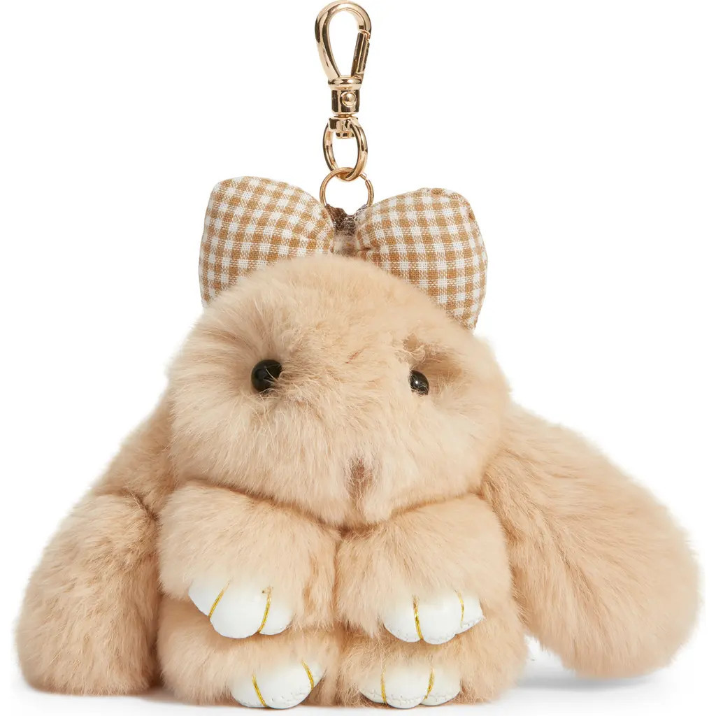 BP. Plush Bunny Bag Charm in Beige Multi at Nordstrom | Nordstrom