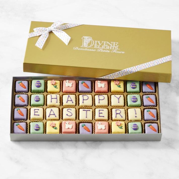 Happy Easter Assorted Petit Fours, 36 Pieces | Williams-Sonoma