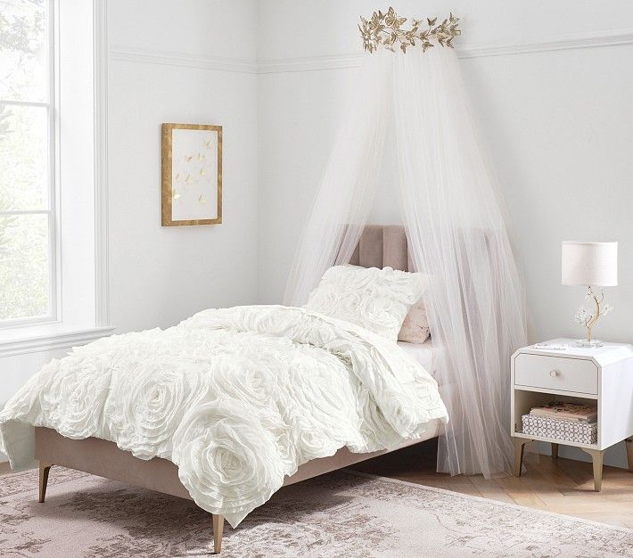 Monique Lhuillier Butterfly Cornice and Sheers | Pottery Barn Kids