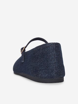 Denim Mary Jane Flats | Arket UK