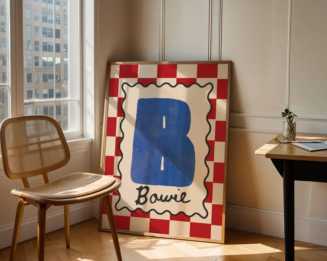 CUSTOM INITIAL Kids Room Poster, Personalised Name Playroom Decor, Printable Art | Etsy (Global)