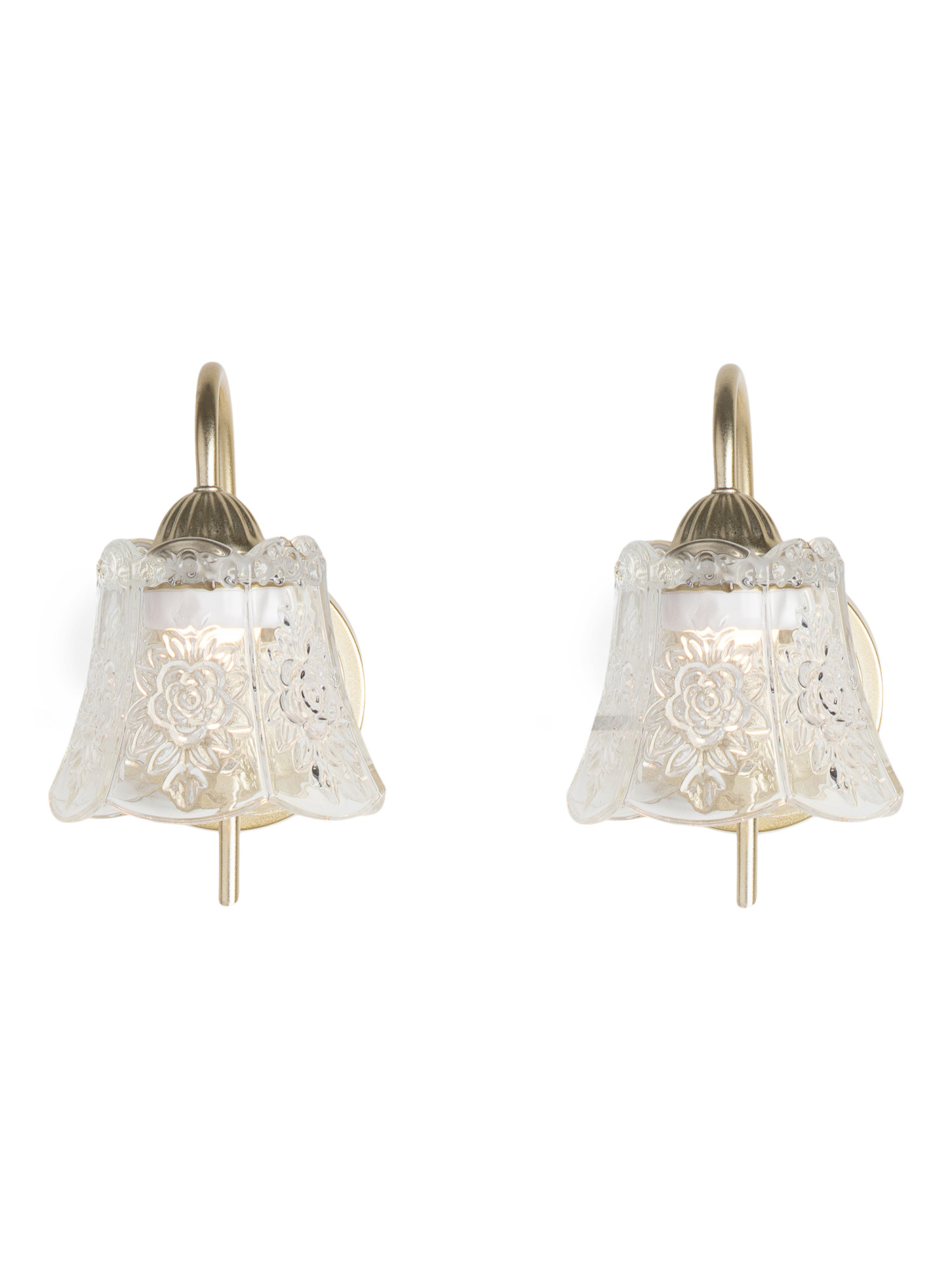 2pk 10in Rechargeable Metal Sconce Set | TJ Maxx