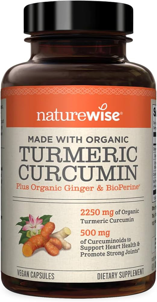 NatureWise Curcumin Turmeric 2250mg 95% Curcuminoids & BioPerine Black Pepper Extract Advanced Ab... | Amazon (US)