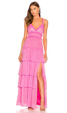 LIKELY Athena Maxi Dress in Pink Sugar from Revolve.com | Revolve Clothing (Global)