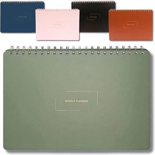 Undated Weekly Planner | 8.25” x 11.75” Work To-Do Notebook | ADHD Academic Organizer | Multi... | Amazon (US)