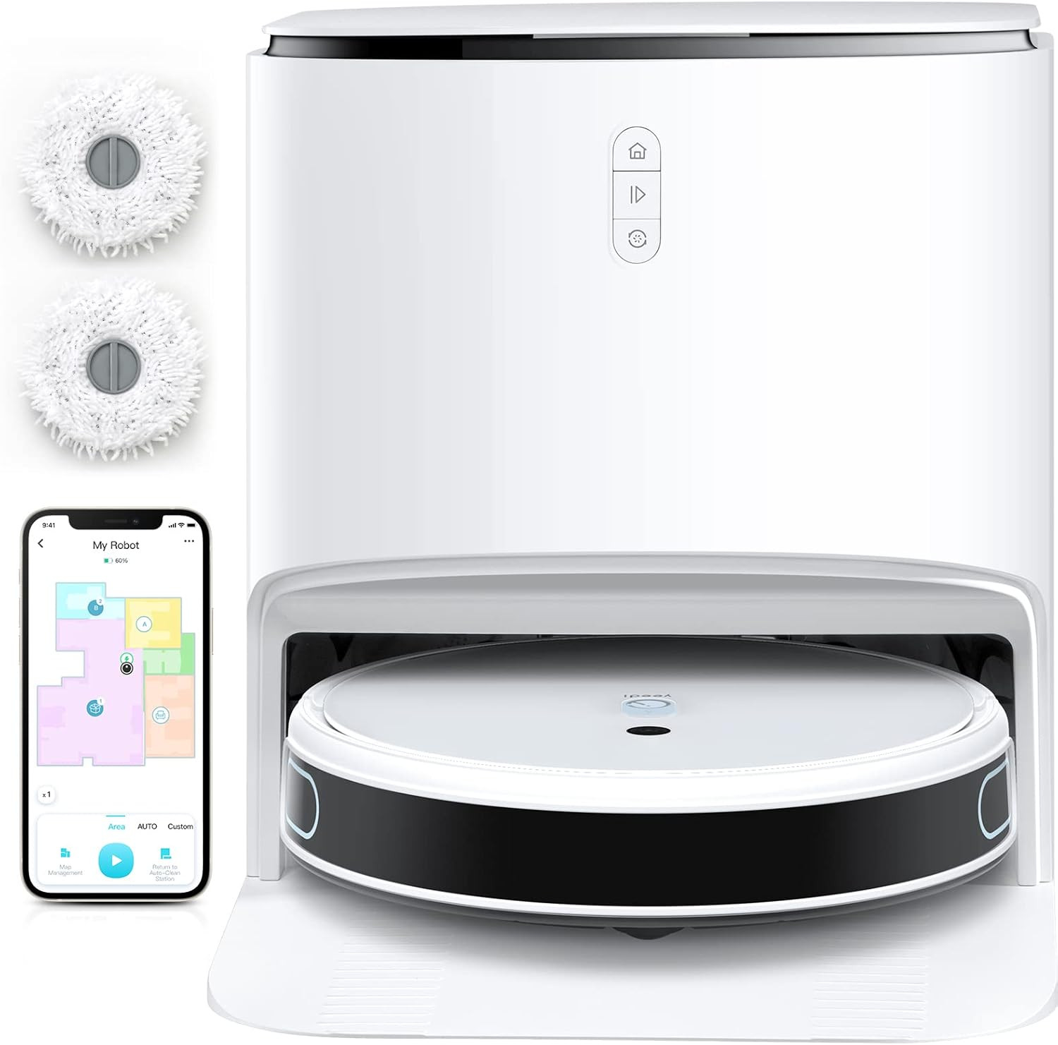 Amazon.com: yeedi mop Station pro Robot Vacuum and Mop, Self-Cleaning 3 in 1, Robotic Vacuum with... | Amazon (US)
