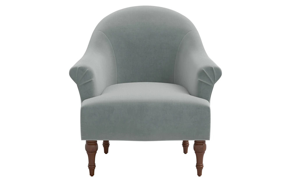 Prudence Agave Velvet Chair | Kathy Kuo Home