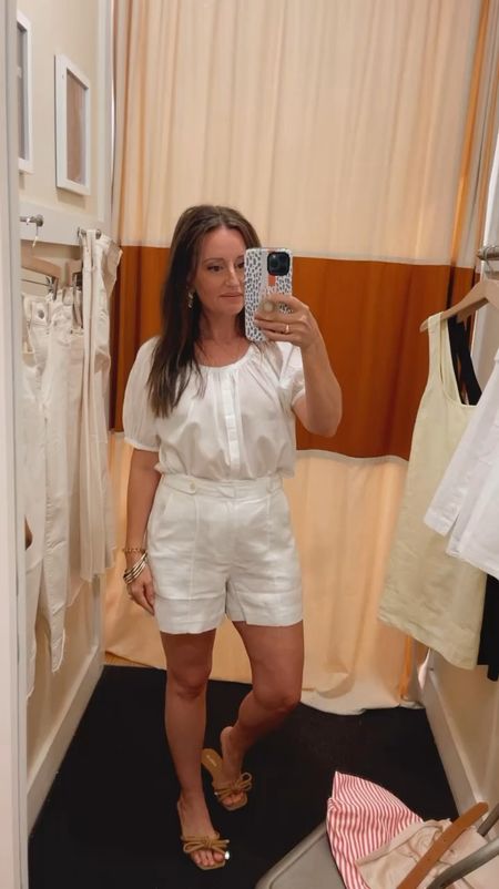 Madewell sale!! These linen shorts are true to size, and the fabric of this top is sooooo lightweight and dreamy 

#LTKSaleAlert #LTKxMadewell #LTKOver40