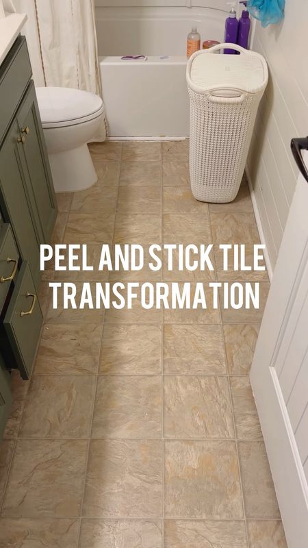 Easy home decor, inexpensive peel and stick tiles in a kid’s bathroom 

#LTKfamily #LTKkids #LTKhome