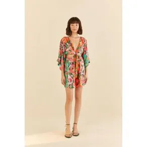 Vestido Curto Estampado Papaya | Farm Rio (BR)