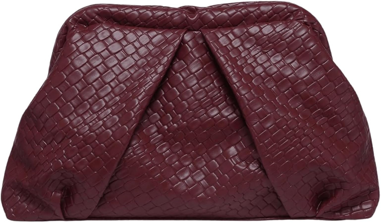 Floerns Women's Vintage Leather Ruched Bag Evening Handbag Dumpling Clutch Purse | Amazon (US)