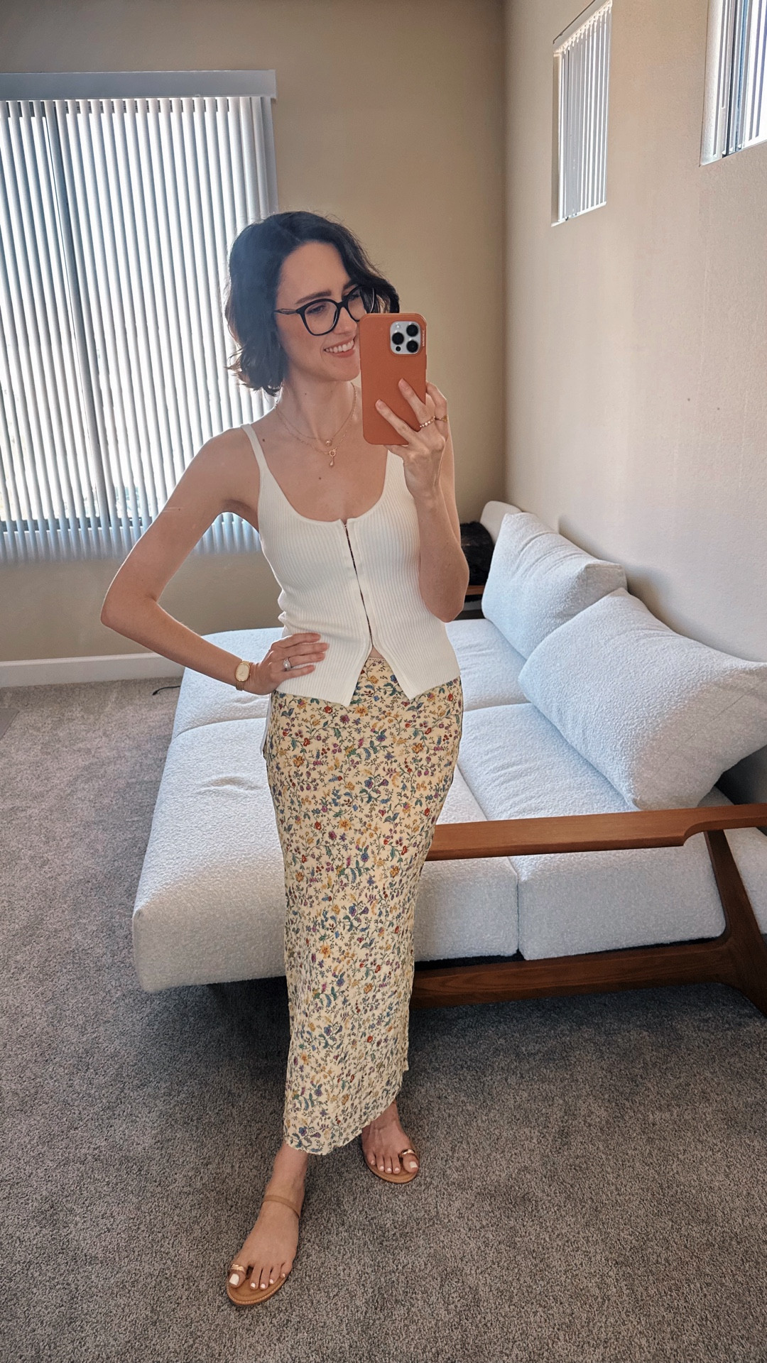 I’ve been eyeing this skirt for SO long & I desperately want to make it work 💛 I love the floral pattern and all of the colors in it, I just need to figure out other ways to style it. Should I keep or return? 

#LTKStyleTip #LTKSeasonal