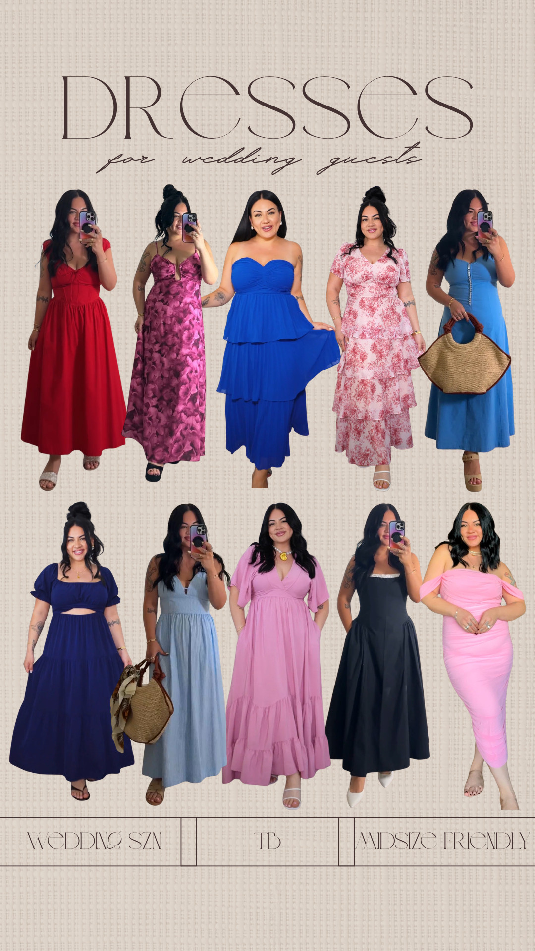 The perfect wedding guest dresses this summer!

wearing a size large in all!

summer wedding guest, wedding guest dresses, summer dresses, wedding dresses for guests, midsize dresses, tori block 

 #LTKgrwm #LTKootd #LTKWedding