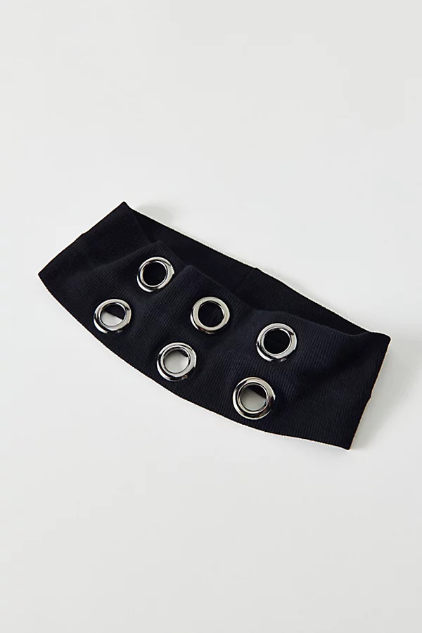 Grommet Wide Headwrap Headband in Black, Women's at Urban Outfitters | Urban Outfitters (US and RoW)