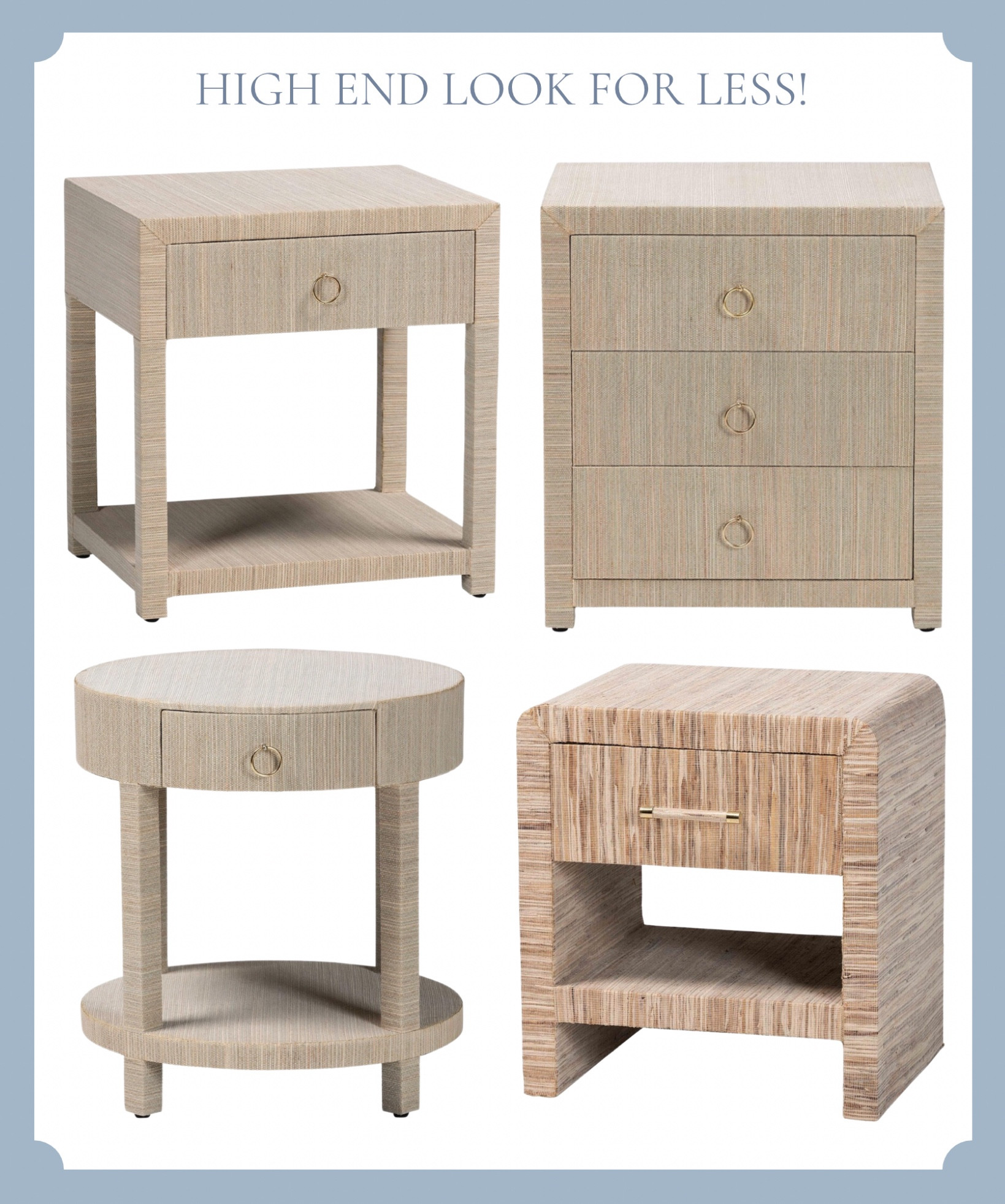 These new affordable grasscloth nightstands are SO good😍😍

Home Decor, Dupe, Rattan, Grandmillennial

#LTKHome