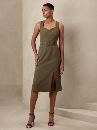 Midi Sheath Dress | Banana Republic Factory