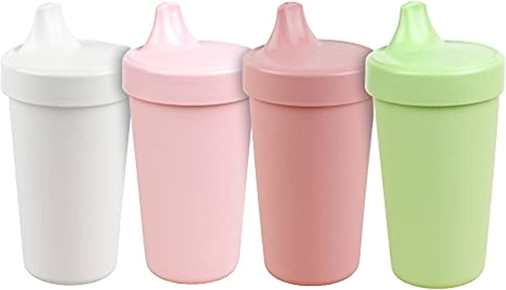 Re Play 4pk - 10 oz. No Spill Sippy Cups for Baby, Toddler, and Child Feeding in White, Blush, Ic... | Amazon (US)