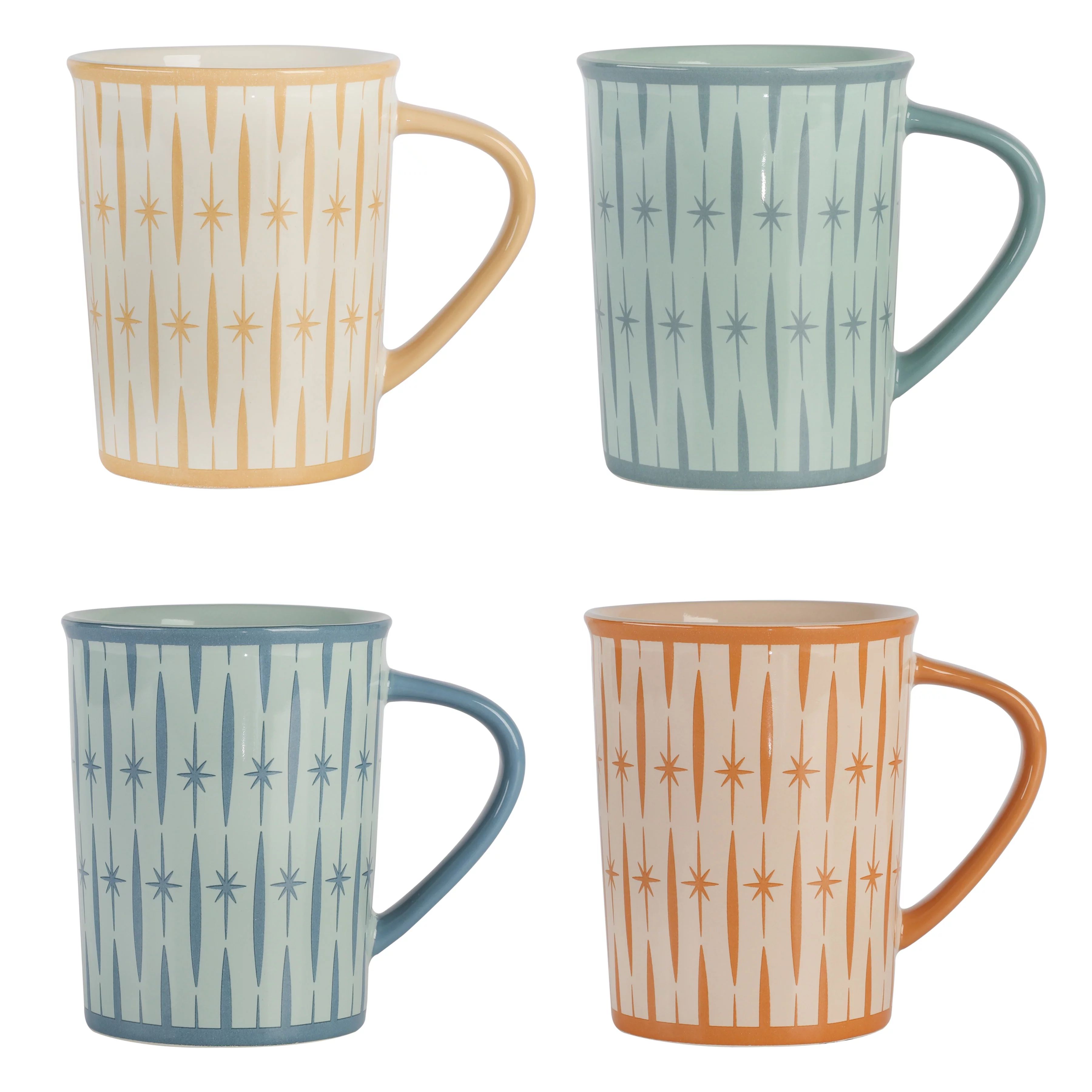 Wanda June Home Retro Renegade 15-ounce Porcelain Mugs, Set of 4 by Miranda Lambert - Walmart.com | Walmart (US)