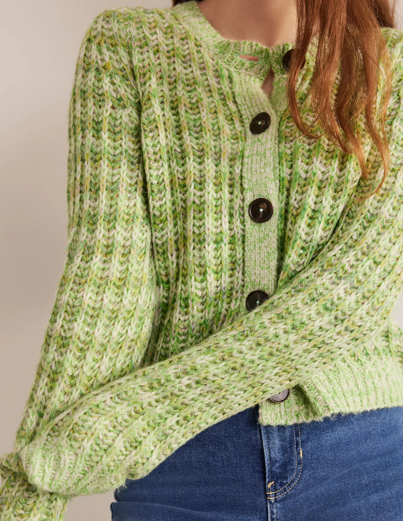Wide Rib Fluffy Cardigan | Boden (US)