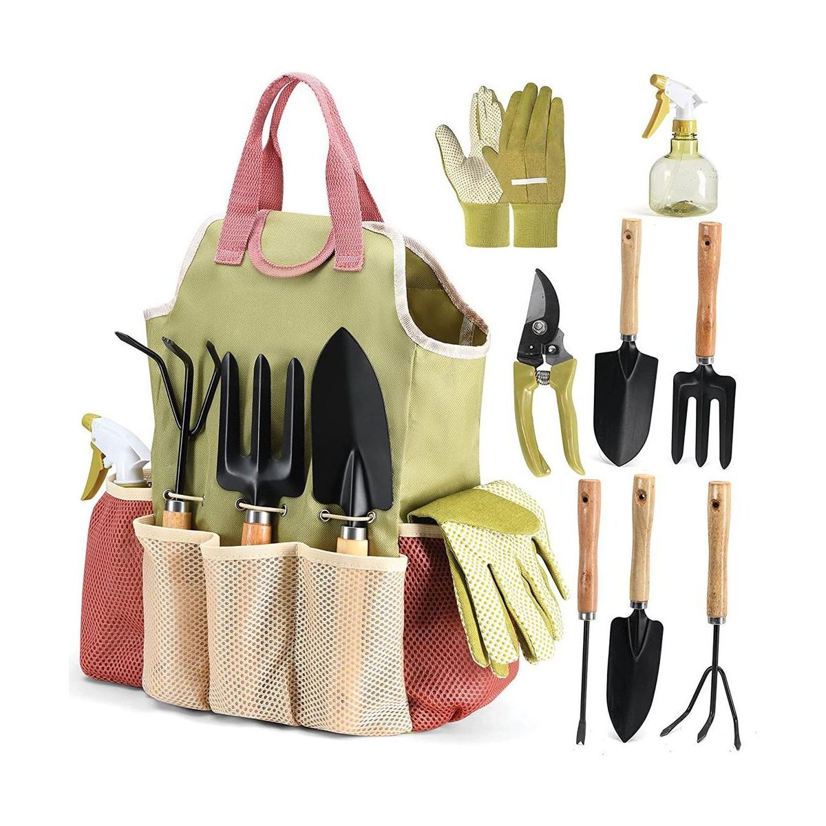 Gardening Tools Set of 10 Pieces - Complete Garden Tool Kit Comes with Bag, Gloves, Garden Tool S... | Target