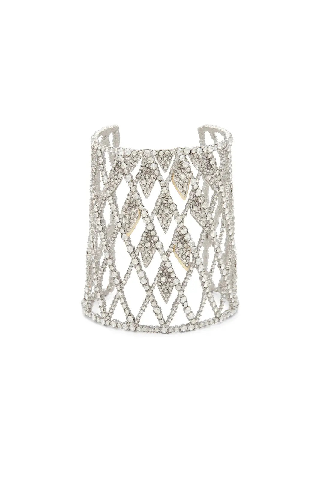 Alexis Bittar Crystal Encrusted Lattice Cuff | Rent The Runway