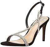 Vince Camuto Women's Footwear Women's Luanna Crystal Strap High Heel Sandal Heeled, Black, 10 | Amazon (US)