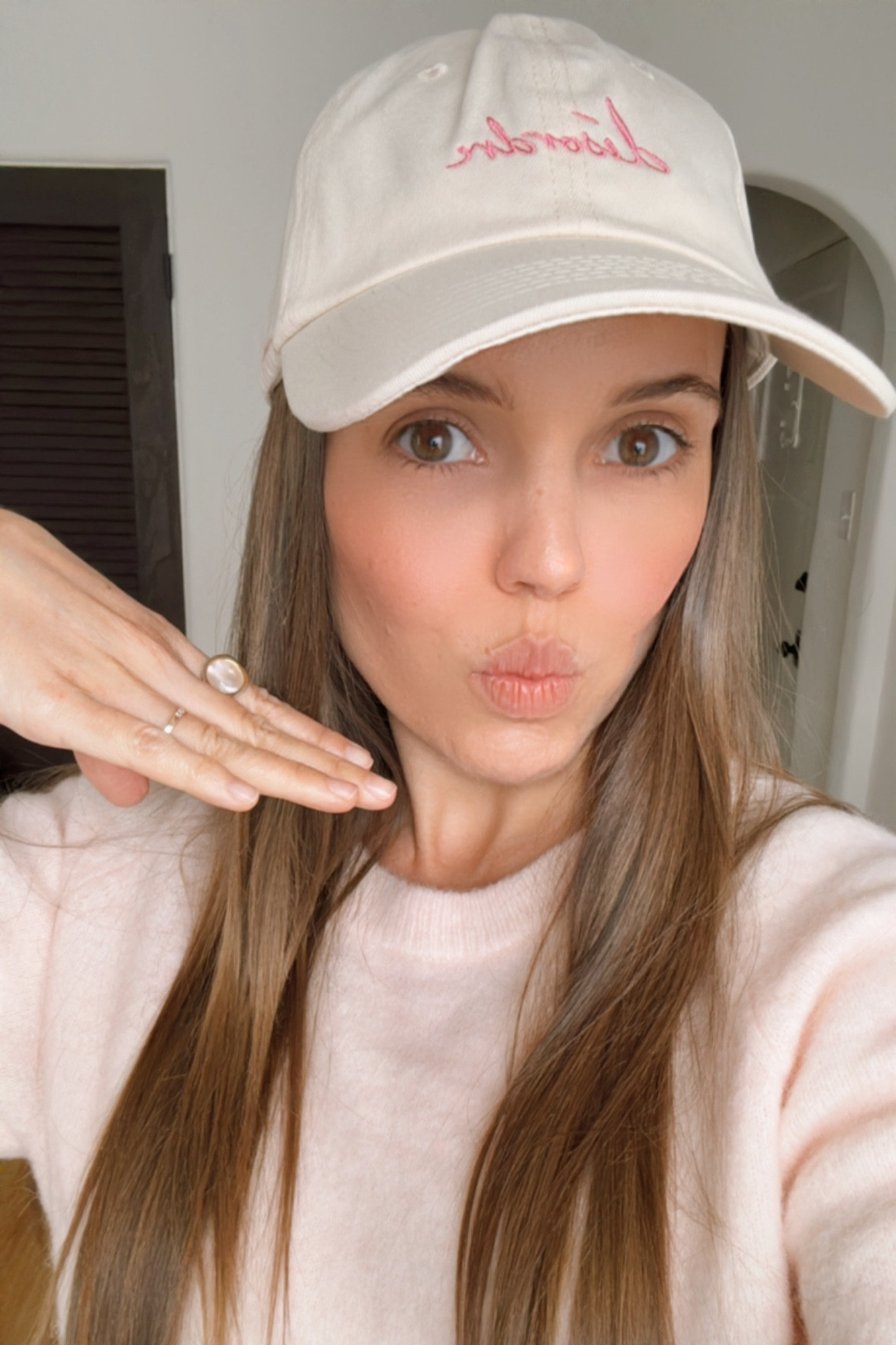 The perfect hat 🩷

#LTKFindsUnder50 #LTKSeasonal #LTKActive