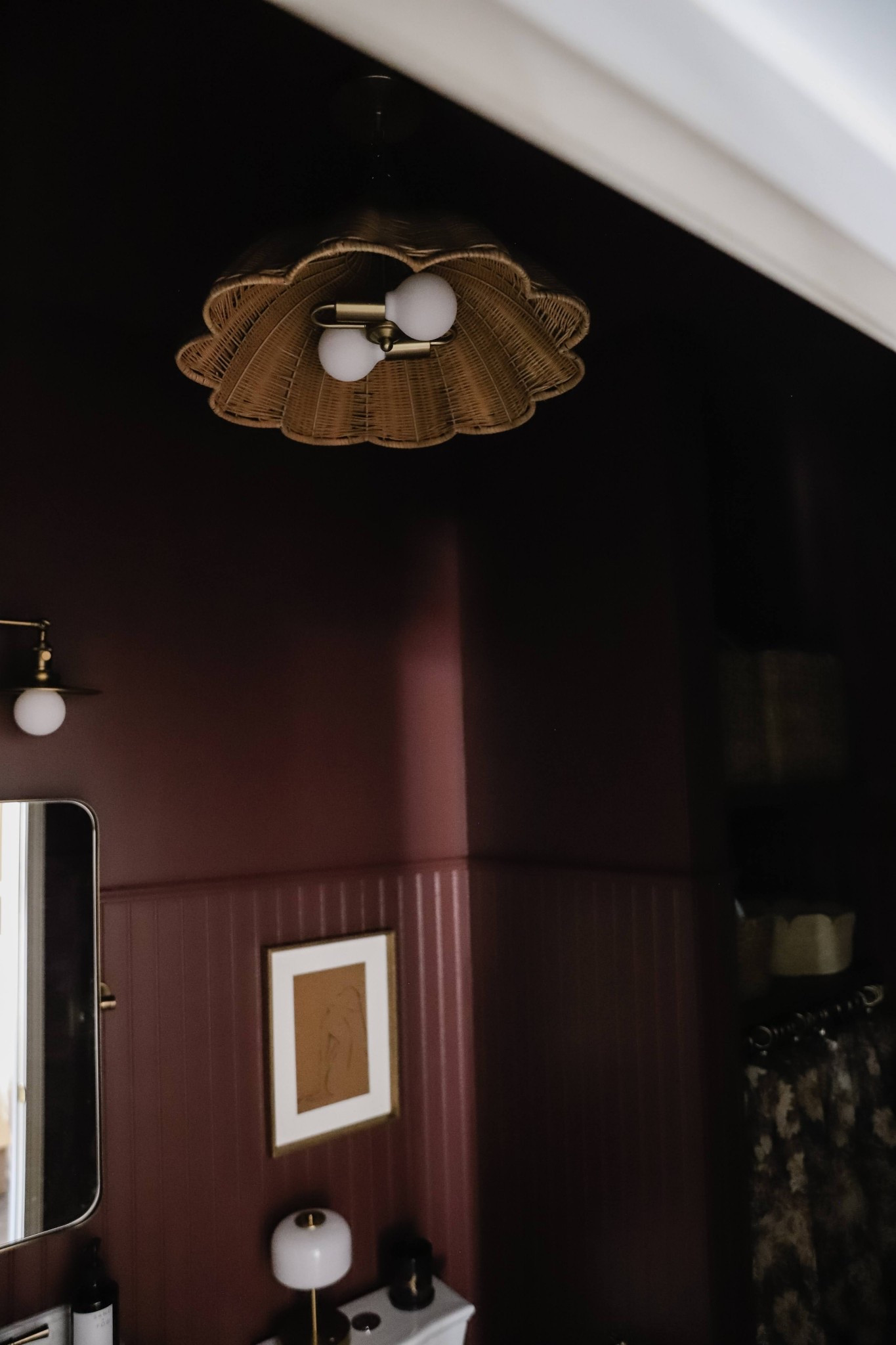 Woven rattan chandelier 

#LTKHome