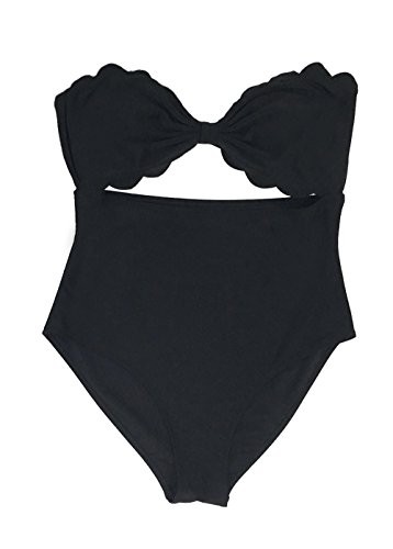 Cupshe Fashion Women's Sexy Irregular Hem One Piece Padded Bikini Set (Large) | Amazon (US)
