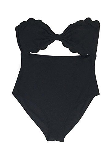 Cupshe Fashion Women's Sexy Irregular Hem One Piece Padded Bikini Set (Large) | Amazon (US)