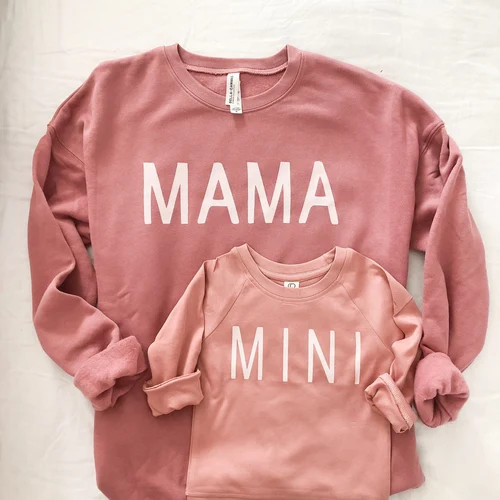 Mom and Baby Sweatshirt  Matching Sweatshirt  Mama Baby Crew - Etsy | Etsy (US)