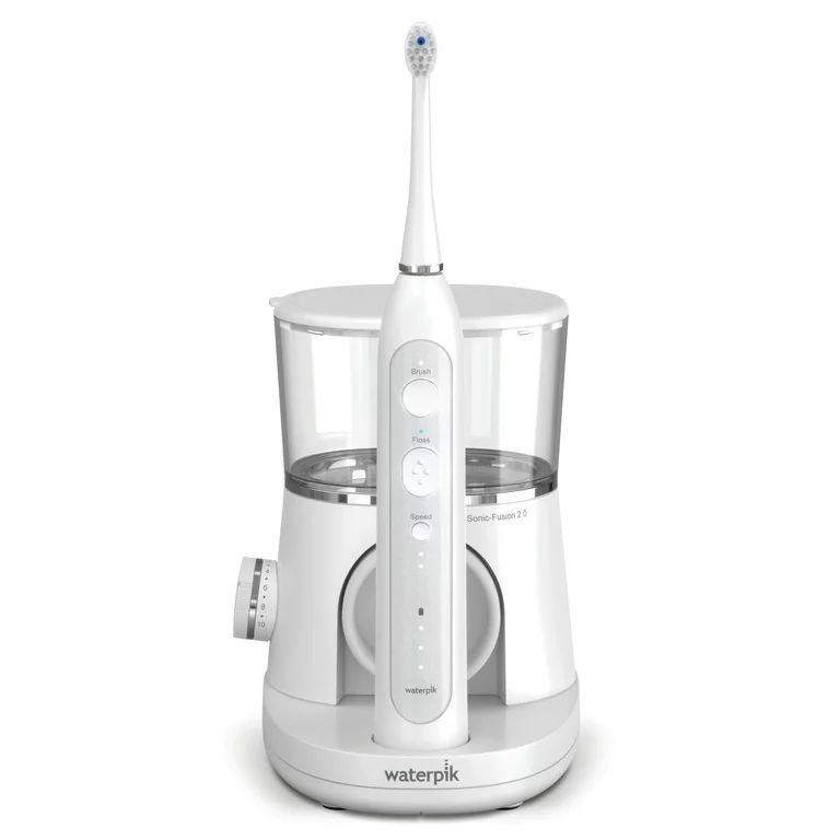 Waterpik Sonic-Fusion 2.0 Flossing Toothbrush, Electric Toothbrush & Water Flosser Combo, White -... | Walmart (US)