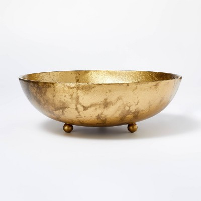 Cast Metal Bowl Gold - Threshold™ designed with Studio McGee: Aluminum, Lacquered, Tabletop Decor | Target