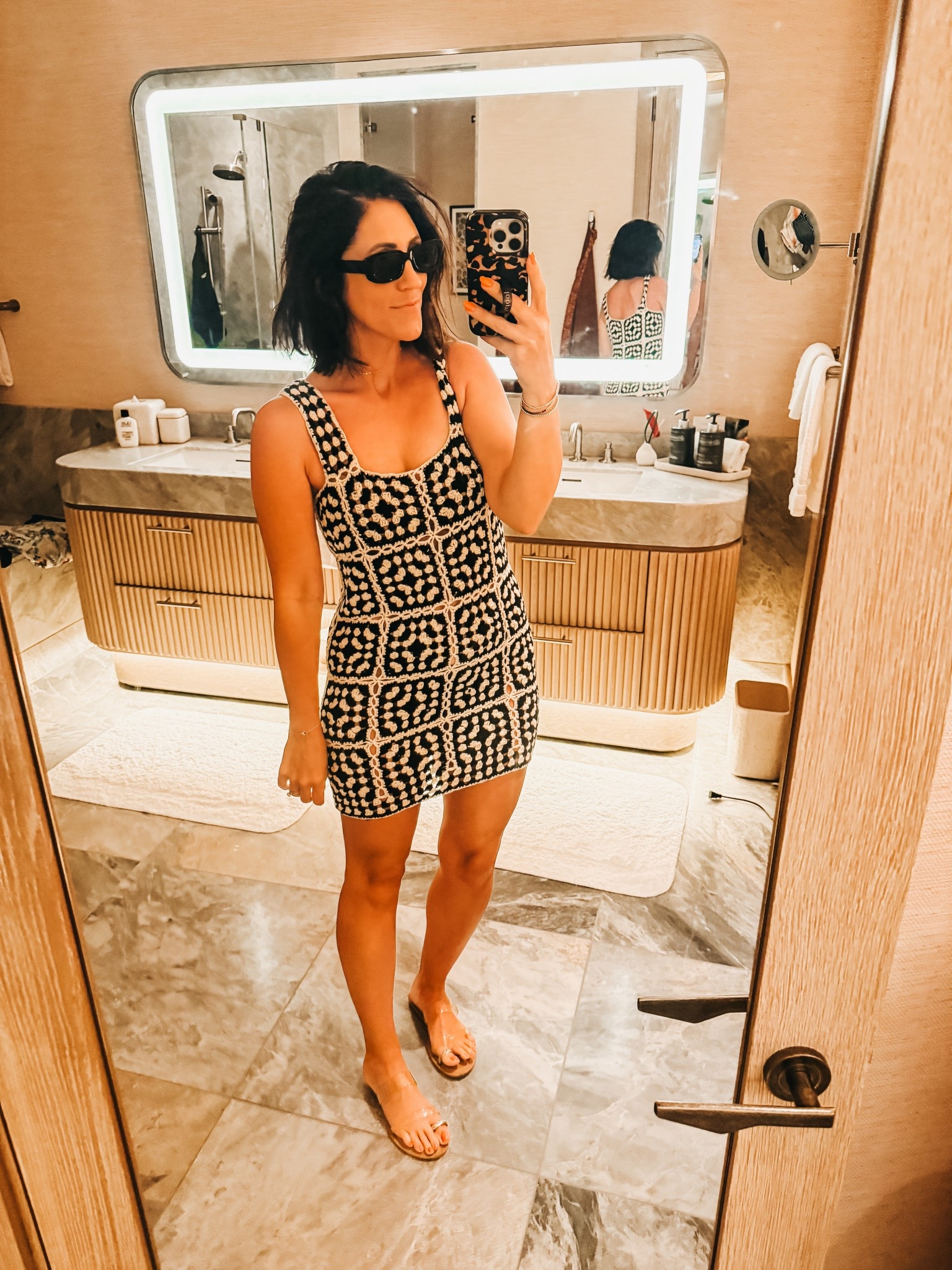 Chic black & white crochet coverup for beach days ☀️🖤🌴

*wearing size small 

This crochet swim coverup dress is the perfect lightweight piece for poolside lounging, beach walks, and tropical vacations. I styled it with a wide-brim hat and oversized sunglasses for an easy resortwear look that feels polished but effortless.

Shop this beach coverup and the full look in LTK.

#crochetcoverup #beachcoverup #resortwear #vacationstyle #ltksummer #ltktravel

#LTKSwim #LTKOver40 #LTKTravel