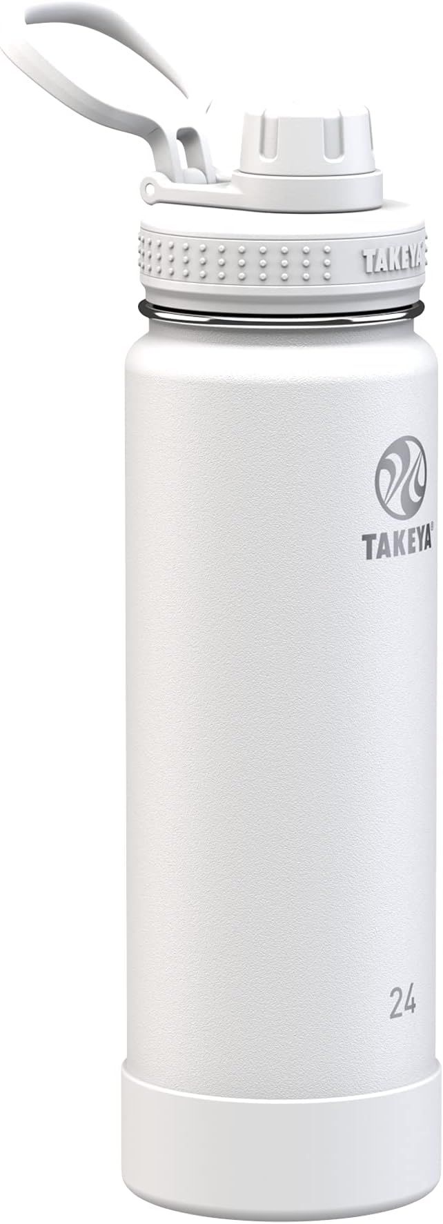 Takeya Actives Insulated Stainless Steel Water Bottle with Spout Lid, 24 Ounce, Arctic | Amazon (US)