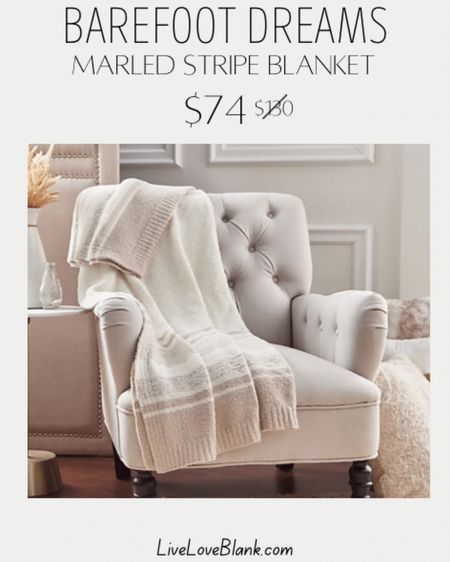 Barefoot Dreams marked stripe blanket on sale! So soft and cozy and makes a perfect holiday gift!

#LTKhome #LTKHoliday #LTKstyletip
