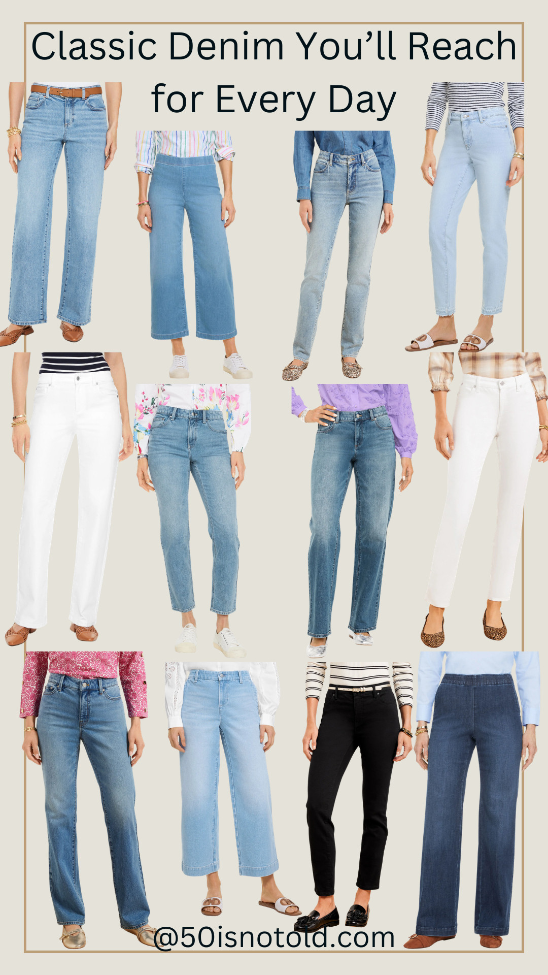 Jeans That Fit Right and Feel Comfortable 

 #LTKootd #LTKOver40 #LTKPetite