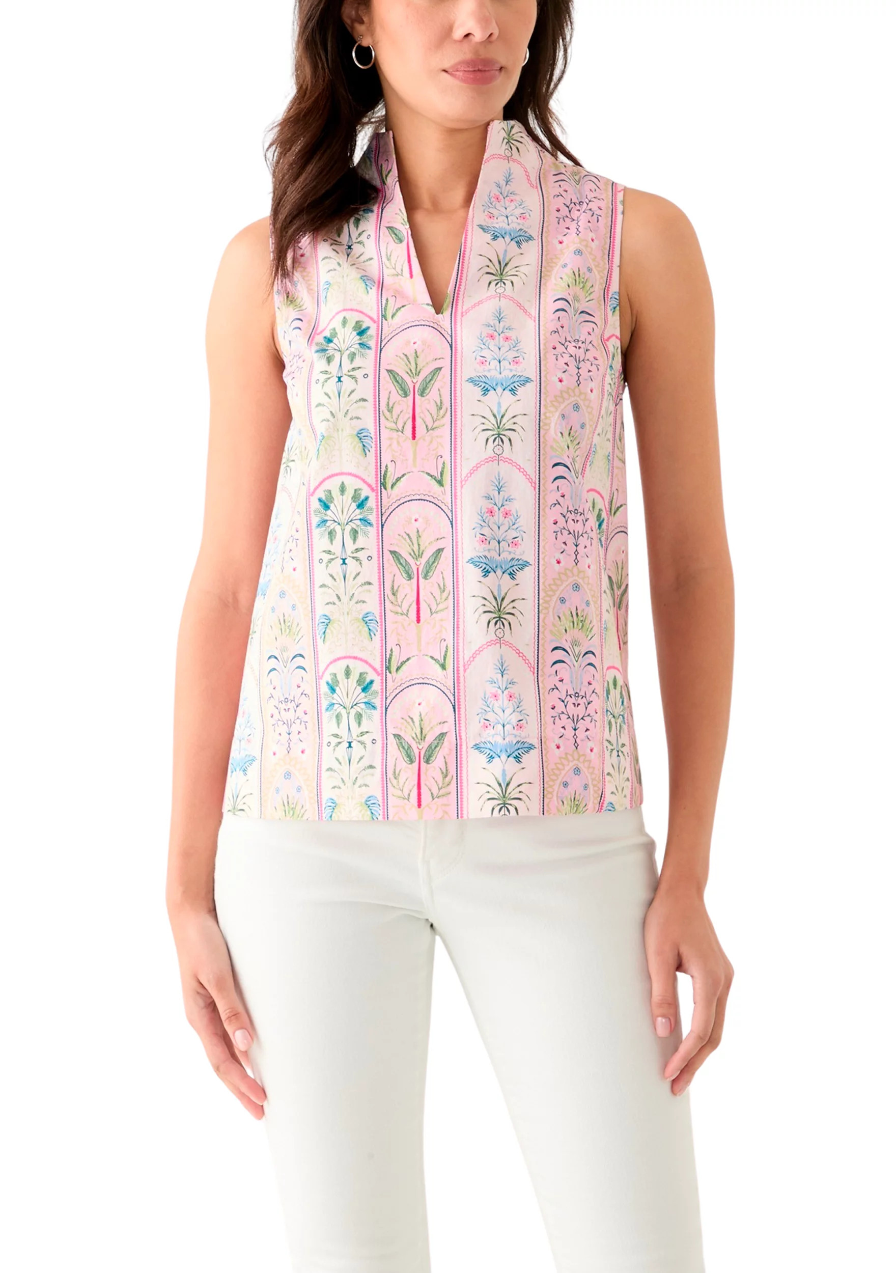 Women's Printed Split Neck Top | Belk
