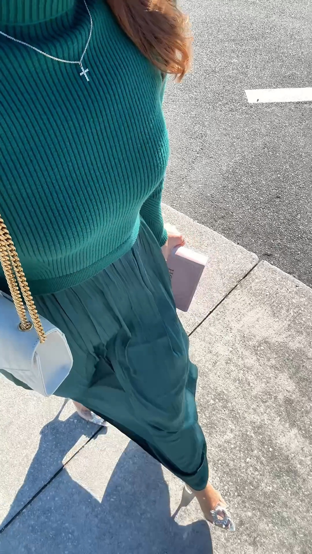 Anthropologie sweater dress in XXS petite. Christmas dress. Holiday dress. Christmas party. Holiday party. Amazon sparkly heels. YSL quilted clutch. 

#LTKSeasonal #LTKHoliday #LTKWedding